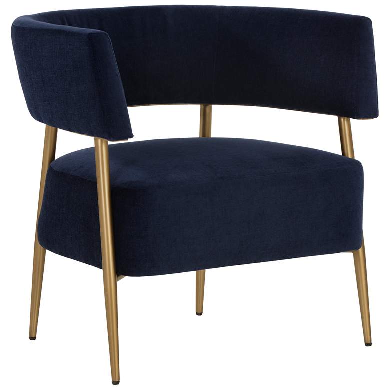 Image 2 Sunpan Maestro Lounge Chair Danny Navy