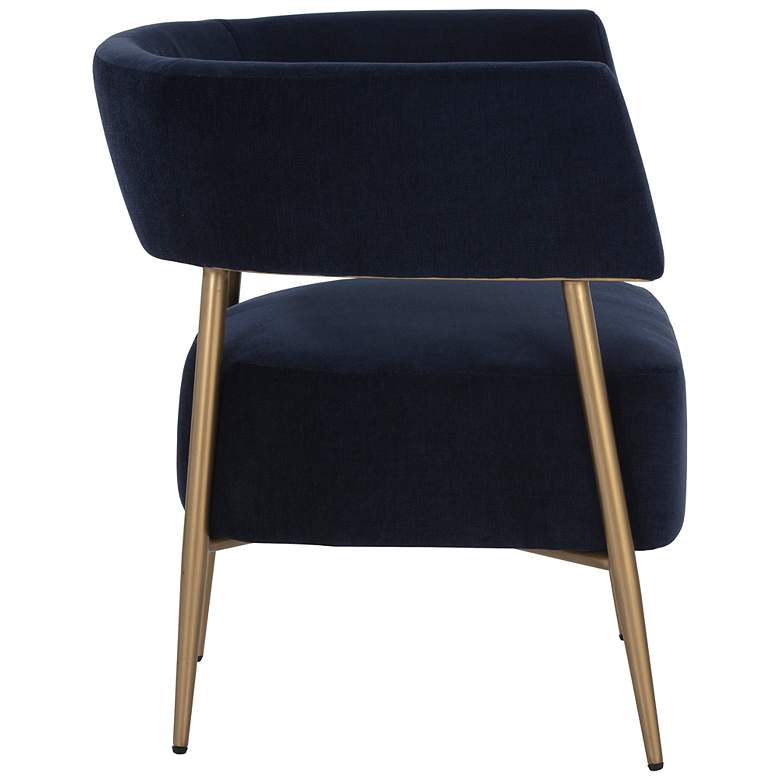 Image 4 Sunpan Maestro Lounge Chair Danny Navy more views