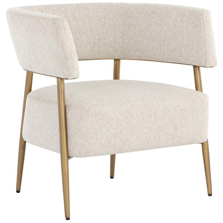 Image 2 Sunpan Maestro Lounge Chair Dove Cream