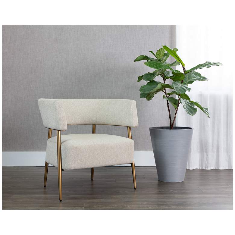 Image 1 Sunpan Maestro Lounge Chair Dove Cream