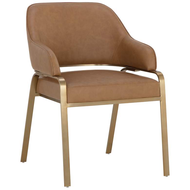 Image 1 Sunpan Malachi Dining Armchair Milliken Cognac