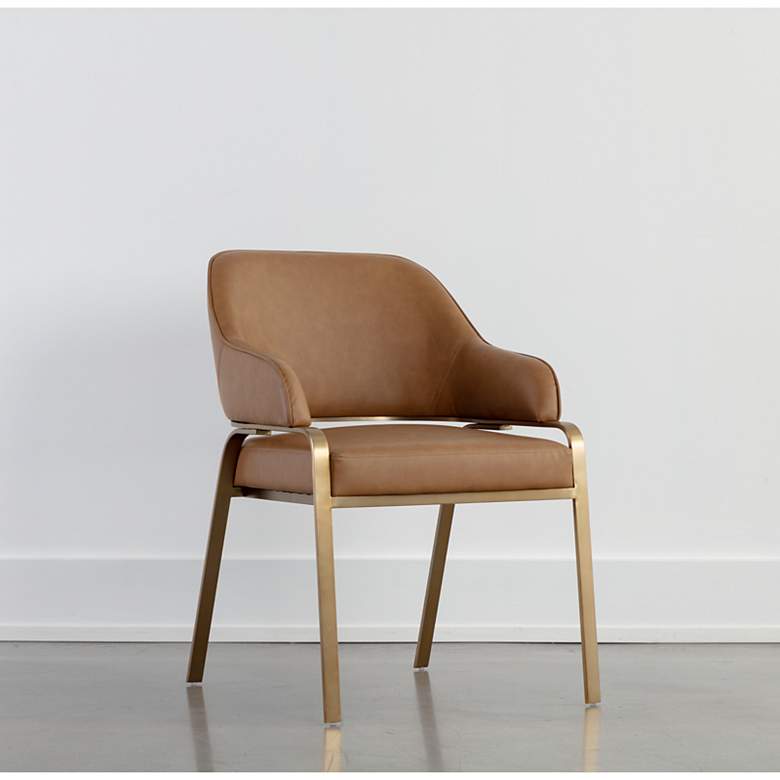 Image 1 Sunpan Malachi Dining Armchair Milliken Cognac