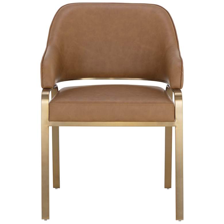 Image 3 Sunpan Malachi Dining Armchair Milliken Cognac more views