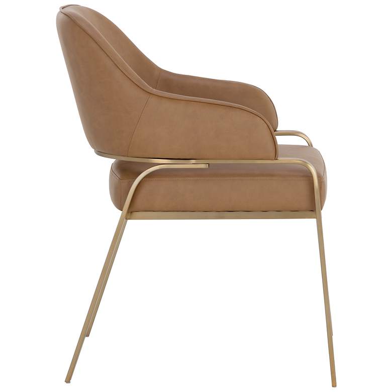 Image 4 Sunpan Malachi Dining Armchair Milliken Cognac more views