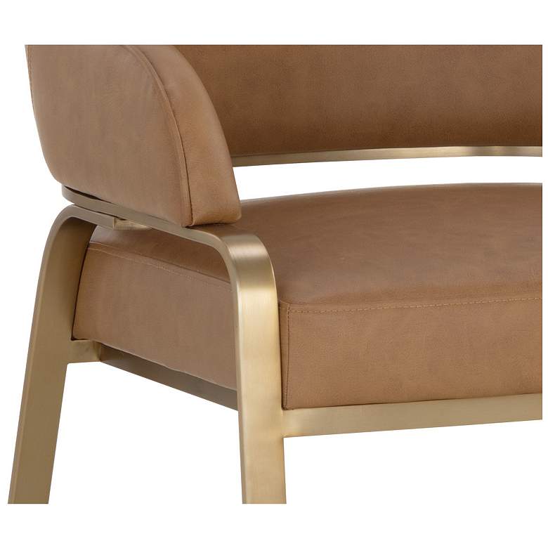 Image 6 Sunpan Malachi Dining Armchair Milliken Cognac more views
