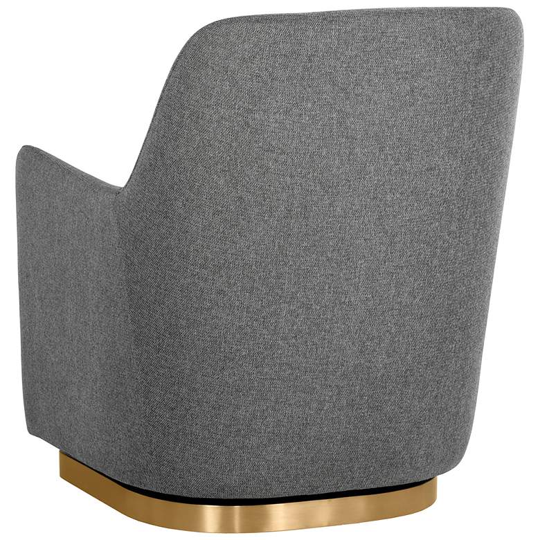 Image 5 Sunpan Marcela Swivel Lounge Chair Belfast Koala Gray more views