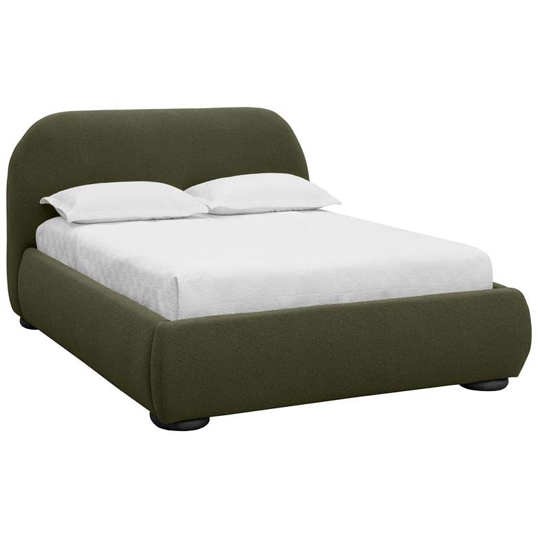 Image 1 Sunpan Marin Bed Queen Copenhagen Olive
