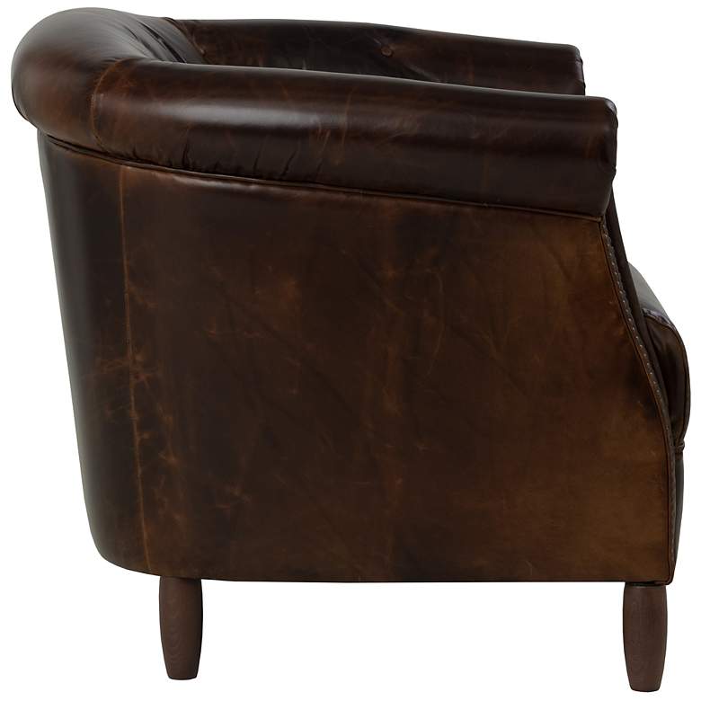 Image 3 Sunpan Marjorie Lounge Chair Chocolate Leather more views