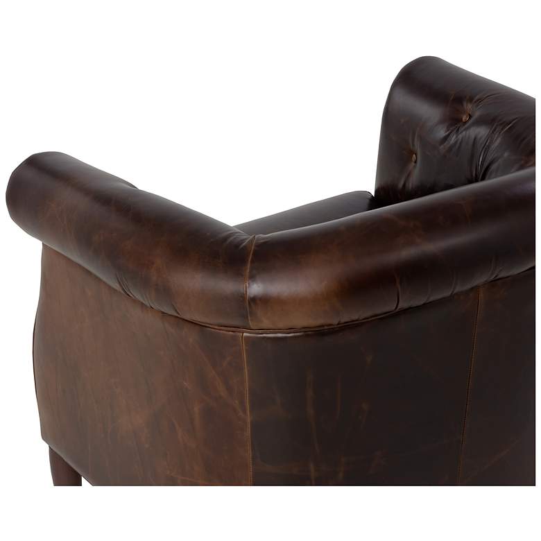 Image 5 Sunpan Marjorie Lounge Chair Chocolate Leather more views