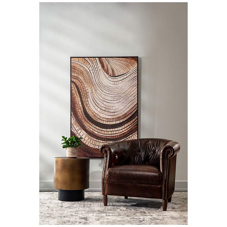 Image 6 Sunpan Marjorie Lounge Chair Chocolate Leather more views