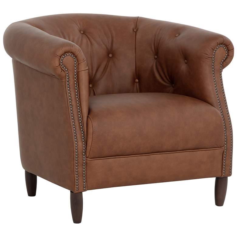 Image 1 Sunpan Marjorie Lounge Chair Cognac Leather
