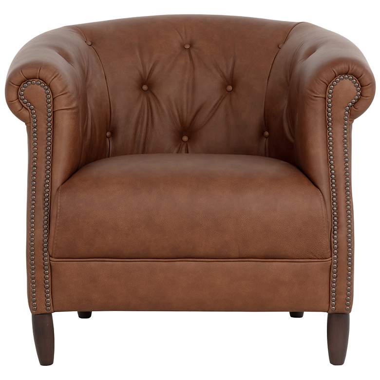 Image 2 Sunpan Marjorie Lounge Chair Cognac Leather more views