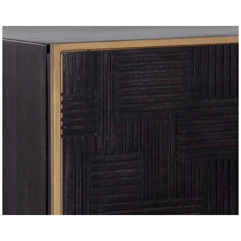 Image 5 Sunpan Markwood Sideboard Brass Dark Brown more views