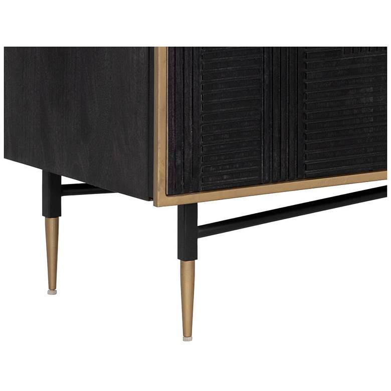 Image 6 Sunpan Markwood Sideboard Brass Dark Brown more views