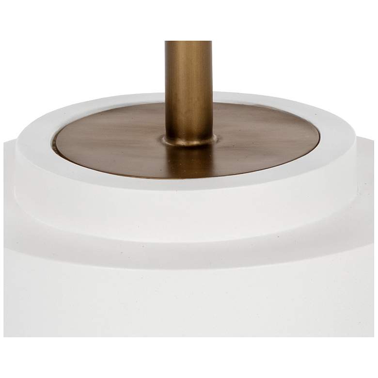 Image 3 Sunpan Marlowe Bistro Table Antique Brass White 27.5" more views