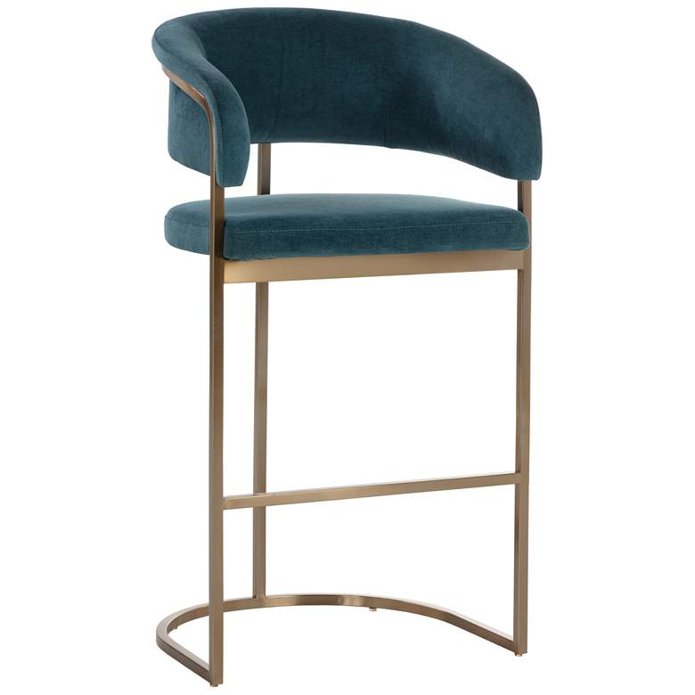 Image 1 Sunpan Marris Barstool Gold Danny Teal