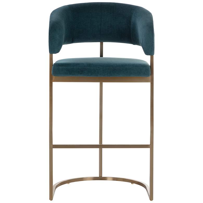 Image 2 Sunpan Marris Barstool Gold Danny Teal more views