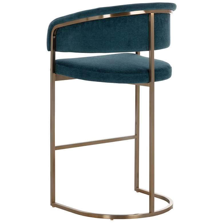 Image 4 Sunpan Marris Barstool Gold Danny Teal more views