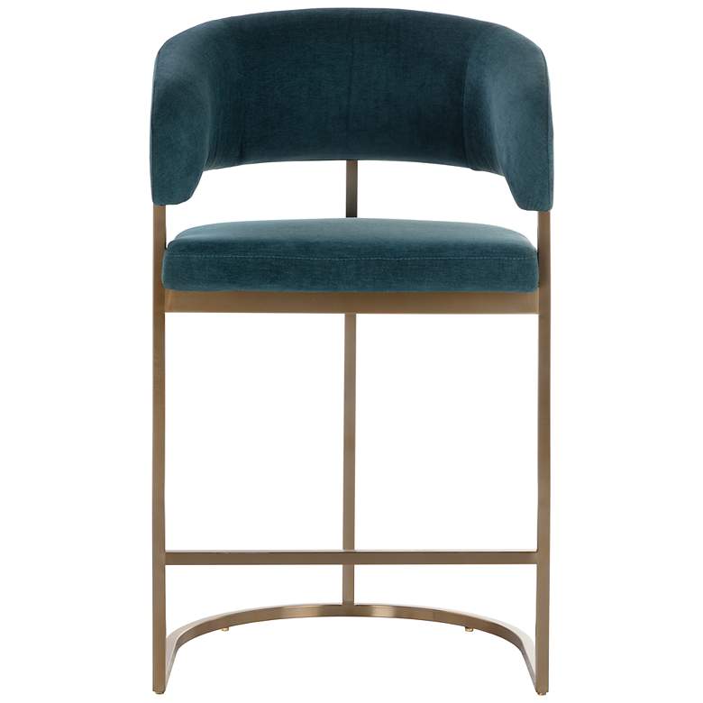 Image 2 Sunpan Marris Counter Stool Gold Danny Teal more views