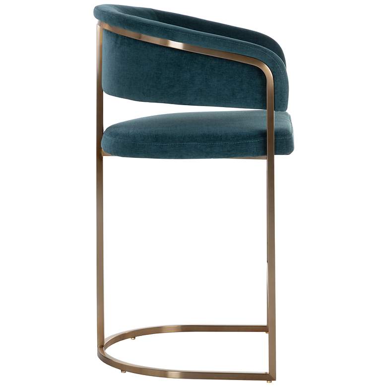 Image 3 Sunpan Marris Counter Stool Gold Danny Teal more views