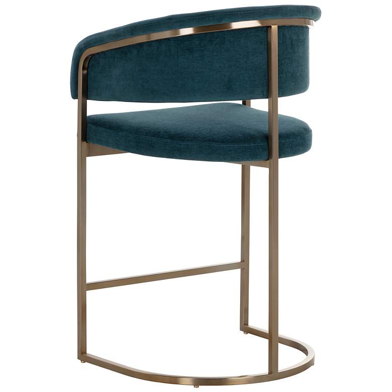 Image 4 Sunpan Marris Counter Stool Gold Danny Teal more views