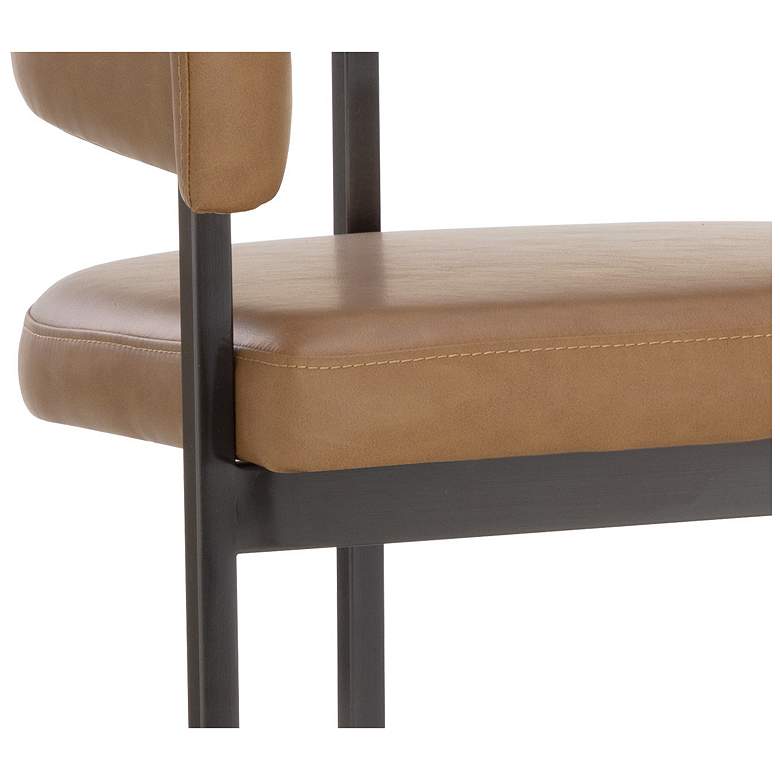 Image 5 Sunpan Marris Counter Stool Gunmetal Milliken Cognac more views