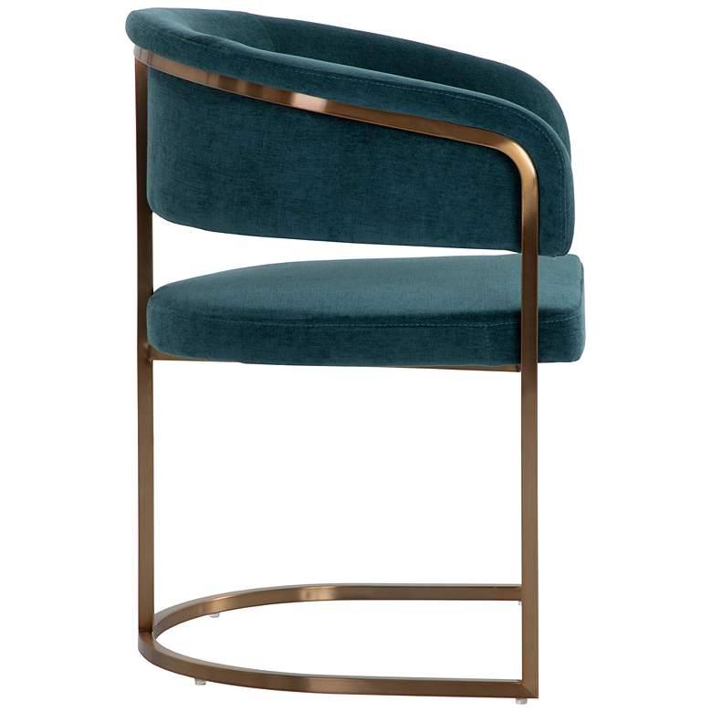 Image 4 Sunpan Marris Dining Armchair Gold Danny Teal more views