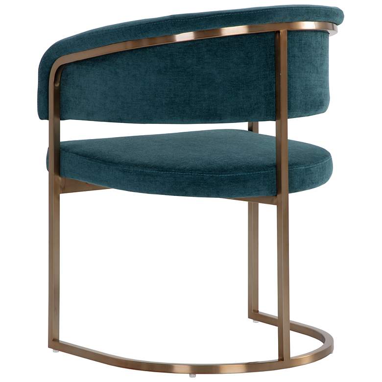 Image 5 Sunpan Marris Dining Armchair Gold Danny Teal more views