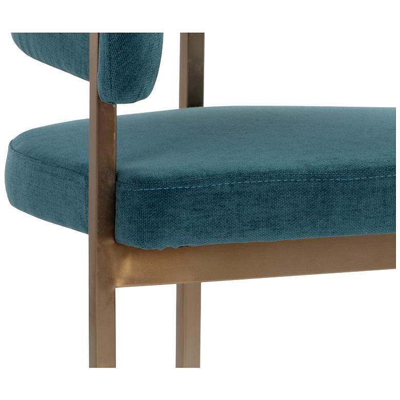 Image 6 Sunpan Marris Dining Armchair Gold Danny Teal more views
