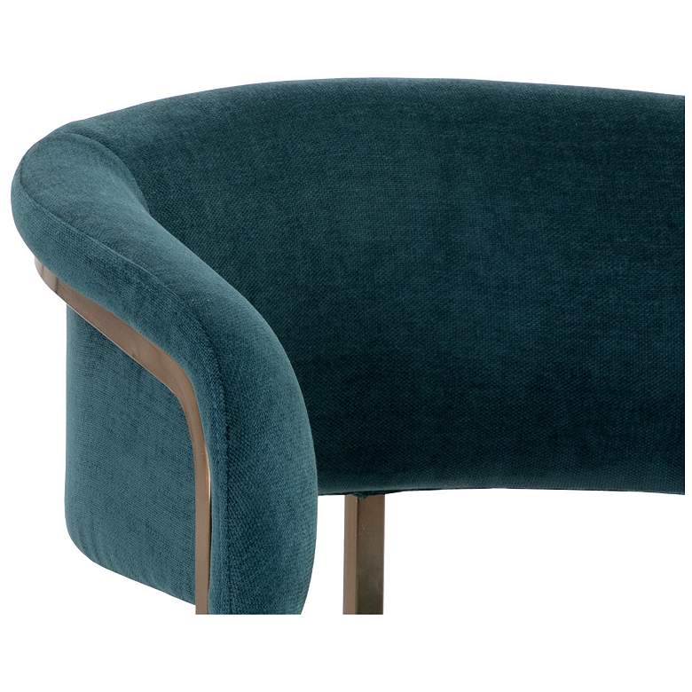 Image 7 Sunpan Marris Dining Armchair Gold Danny Teal more views
