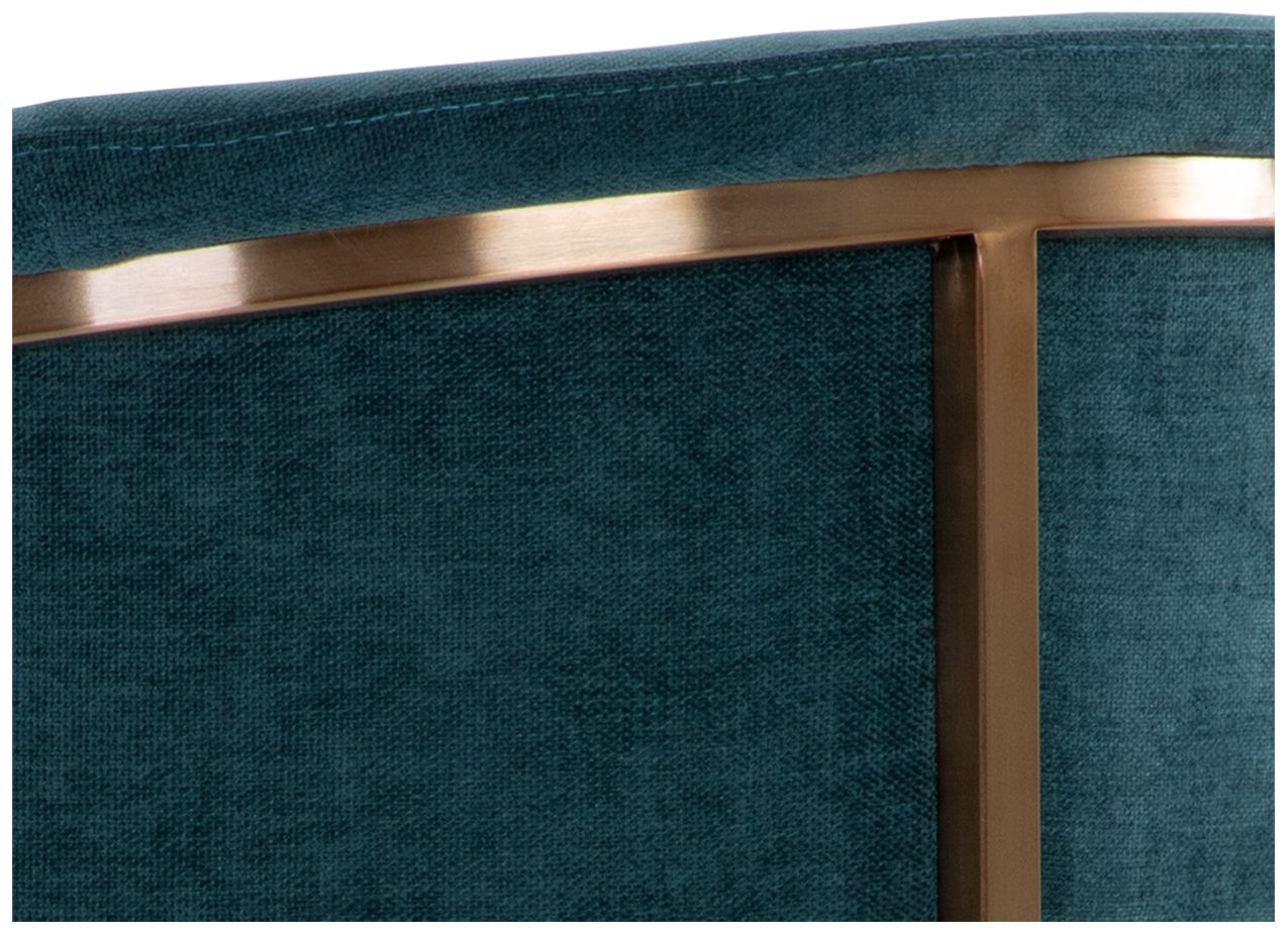 Sunpan Marris Dining Armchair Gold Danny Teal