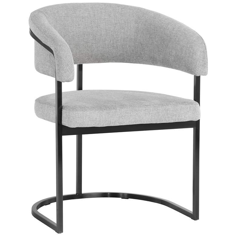 Image 1 Sunpan Marris Dining Armchair Gunmetal Belfast Heather Gray