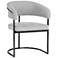 Sunpan Marris Dining Armchair Gunmetal Belfast Heather Gray