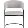 3_Sunpan Marris Dining Armchair Gunmetal Belfast Heather Gray more views