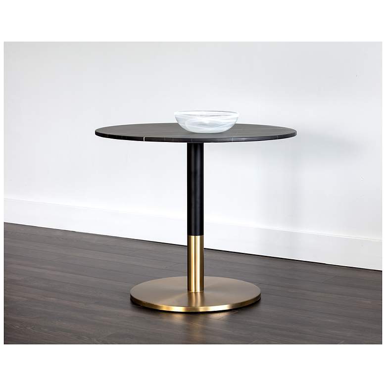 Image 4 Sunpan Massie Bistro Table Black Marble 35.5" more views