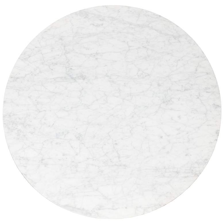 Image 2 Sunpan Massie Dining Table White Marble 54" more views