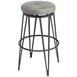 Sunpan Matthews 29" Bravo Metal and Black Swivel Bar Stool
