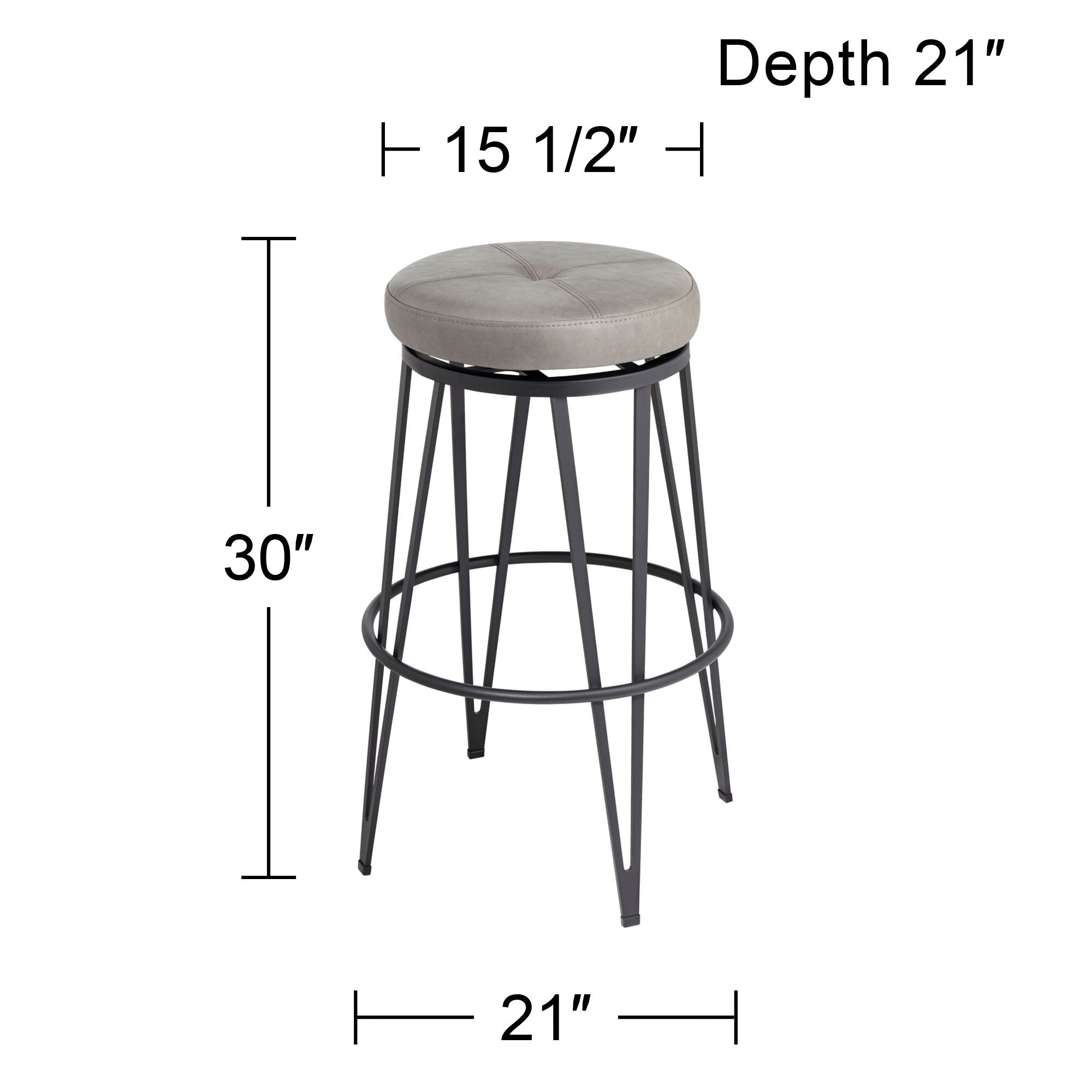 Sunpan Matthews 29" Bravo Metal and Black Swivel Bar Stool