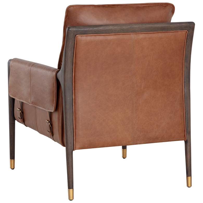 Image 5 Sunpan Mauti Armchair Brown Shalimar Tobacco Leather more views
