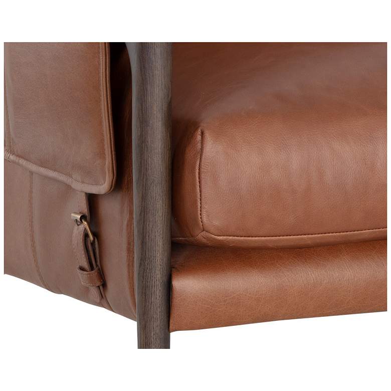 Image 6 Sunpan Mauti Armchair Brown Shalimar Tobacco Leather more views