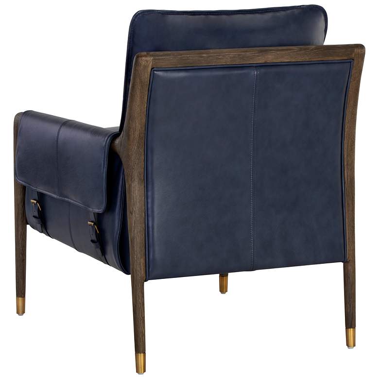 Image 6 Sunpan Mauti Armchair Distressed Brown Cortina Ink Leather more views