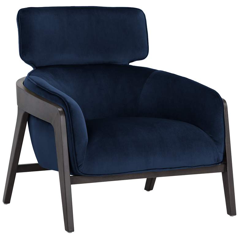 Image 2 Sunpan Maximus Lounge Chair Metropolis Blue
