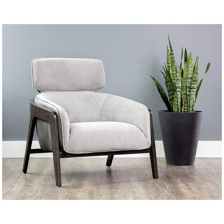 Image 1 Sunpan Maximus Lounge Chair Polo Club Stone and Overcast Gray