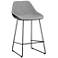 Sunpan Mccoy Counter Stool November Gray and Nightfall Black