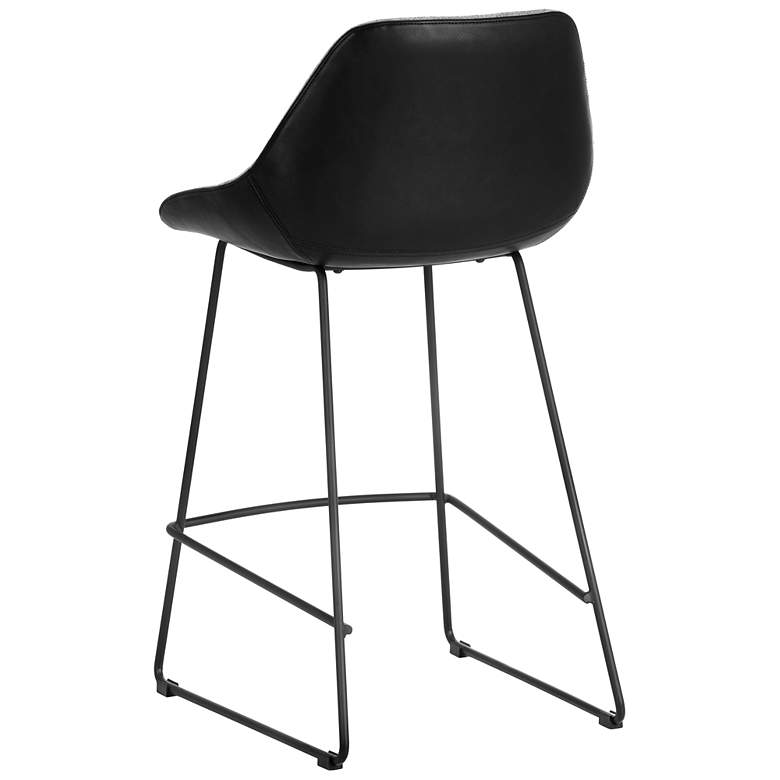 Image 3 Sunpan Mccoy Counter Stool November Gray and Nightfall Black more views