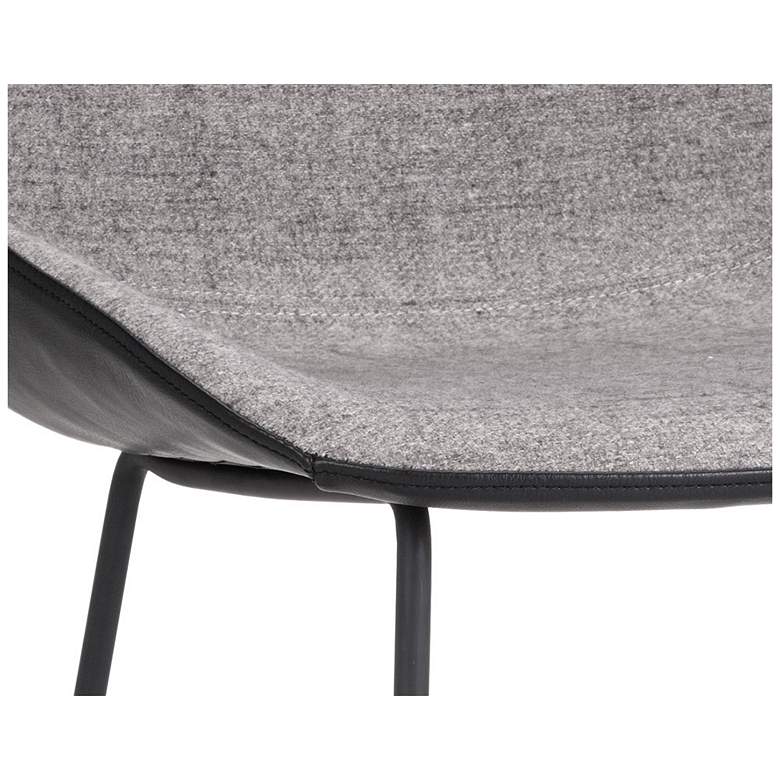 Image 4 Sunpan Mccoy Counter Stool November Gray and Nightfall Black more views