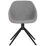 3_Sunpan Mccoy Swivel Dining Chair November Gray and Cinnamon Brown more views