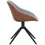 4_Sunpan Mccoy Swivel Dining Chair November Gray and Cinnamon Brown more views