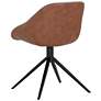 5_Sunpan Mccoy Swivel Dining Chair November Gray and Cinnamon Brown more views