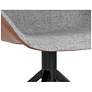 6_Sunpan Mccoy Swivel Dining Chair November Gray and Cinnamon Brown more views